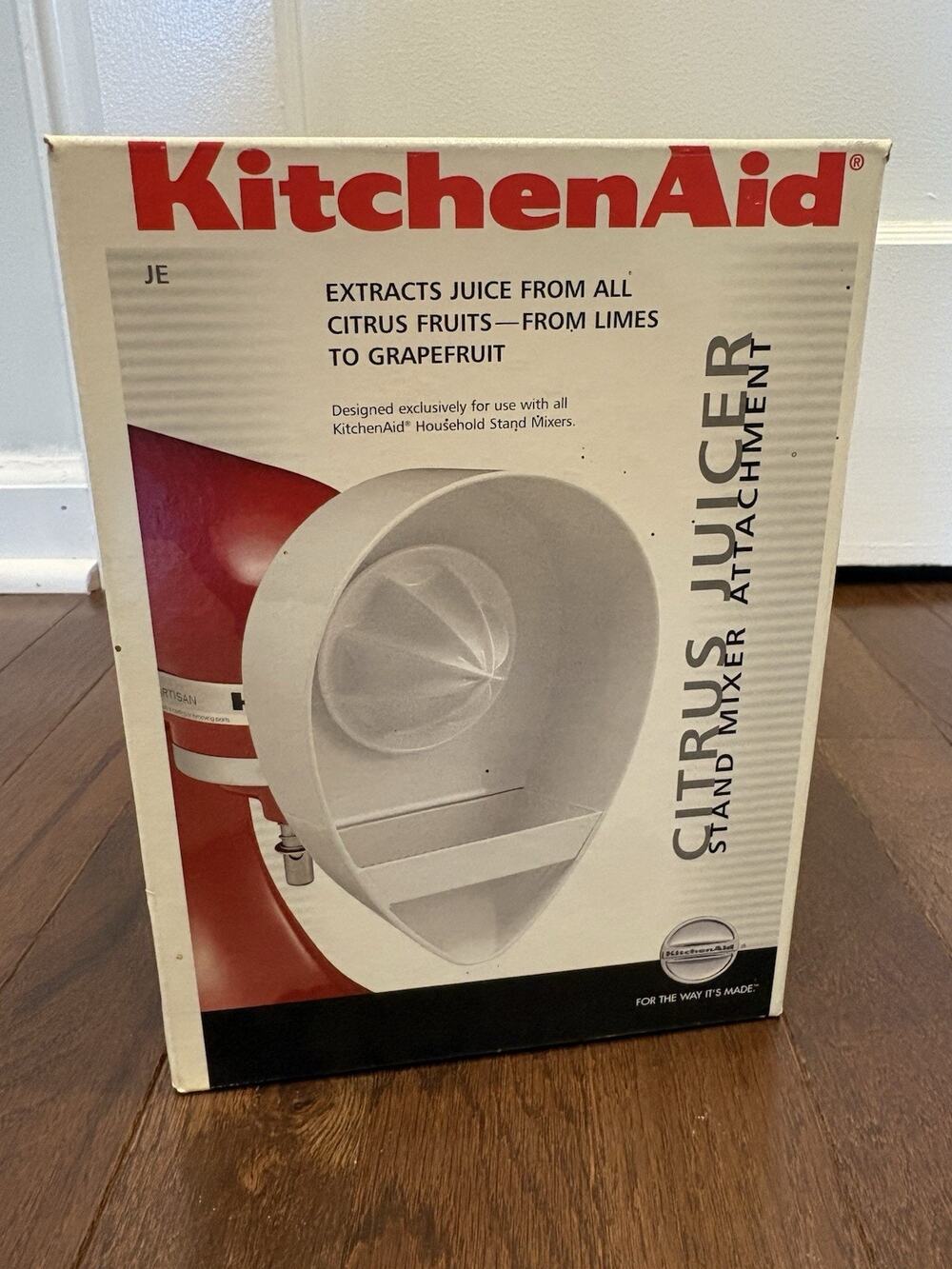 KitchenAid Citrus Juicer Attachment with Strainer Model JE Complete In Box EUC